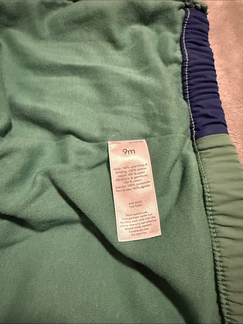 Carter's Baby Outfit Green & Navy